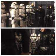 INTERIOR: DEATH STAR CORRIDOR. A platoon of Stormtroopers have been briefed by their commanding officer, who is just dismissing them. OFFICER: "To you stations!” The Troopers turn and dash up the hallway. Their commander addresses his remaining subordinates. OFFICER: "Come with me." They quickly move to follow him. #starwars #anhwt #toyshelf